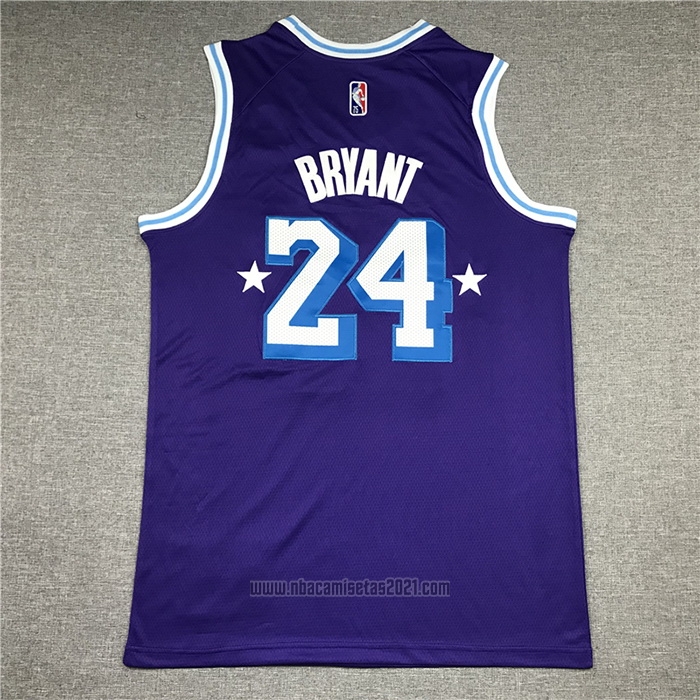 Camiseta Los Angeles Lakers Kobe Bryant #24 Ciudad Edition 2021-22 Violeta